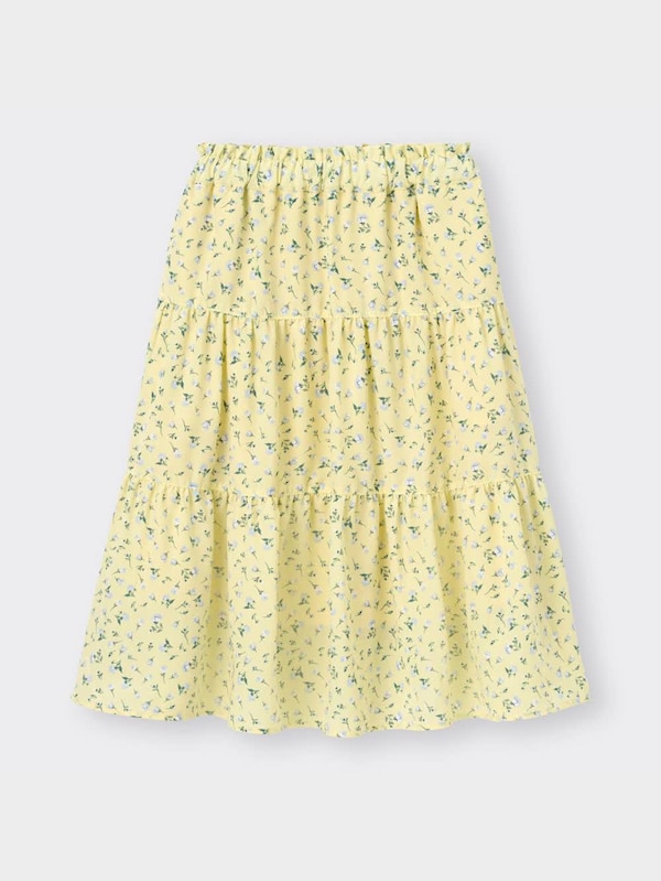 GIRLSフラワープリントティアードスカート(セットアップ可能)