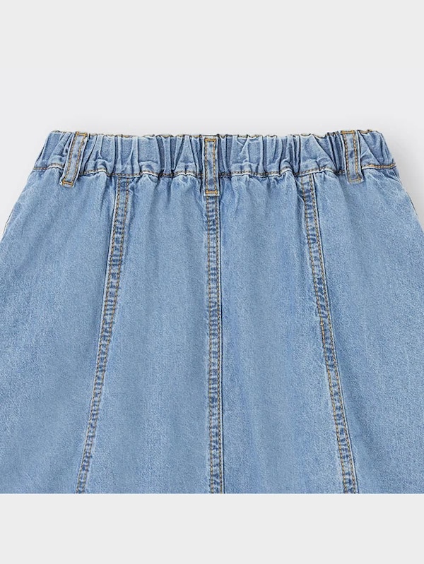 GIRLSライトデニムフロントボタンスカート