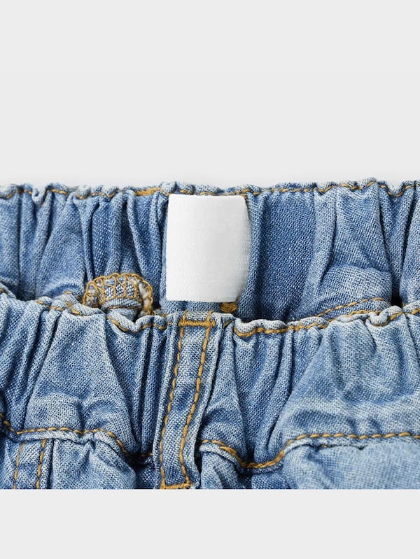 GIRLSライトデニムフロントボタンスカート