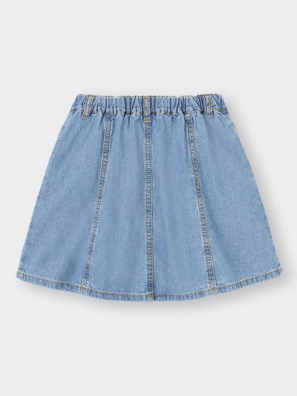 GIRLSライトデニムフロントボタンスカート