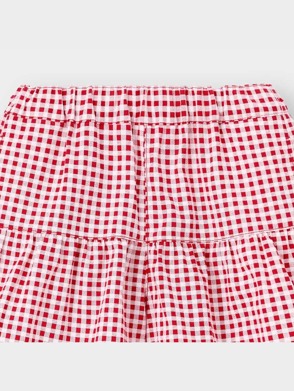 GU公式 | GIRLSティアードキュロット(ギンガムチェック)