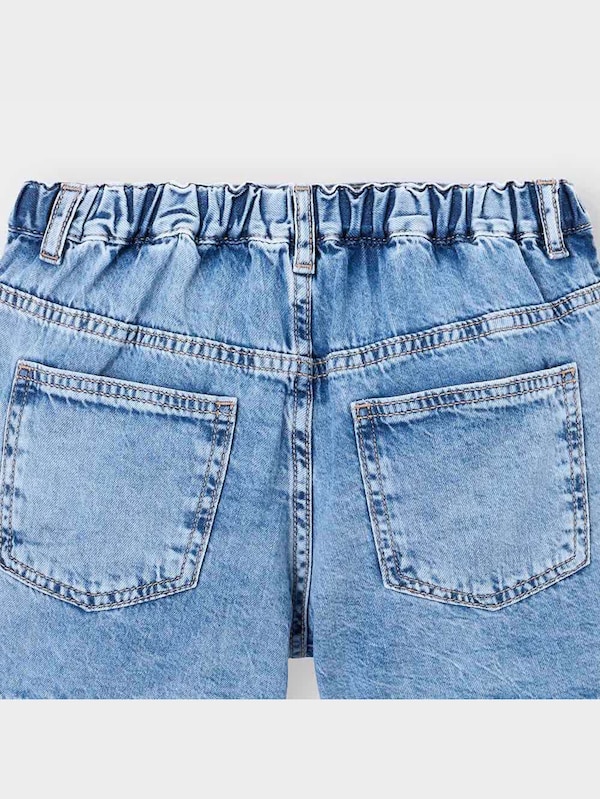GIRLSライトデニムフロントボタンショートパンツ