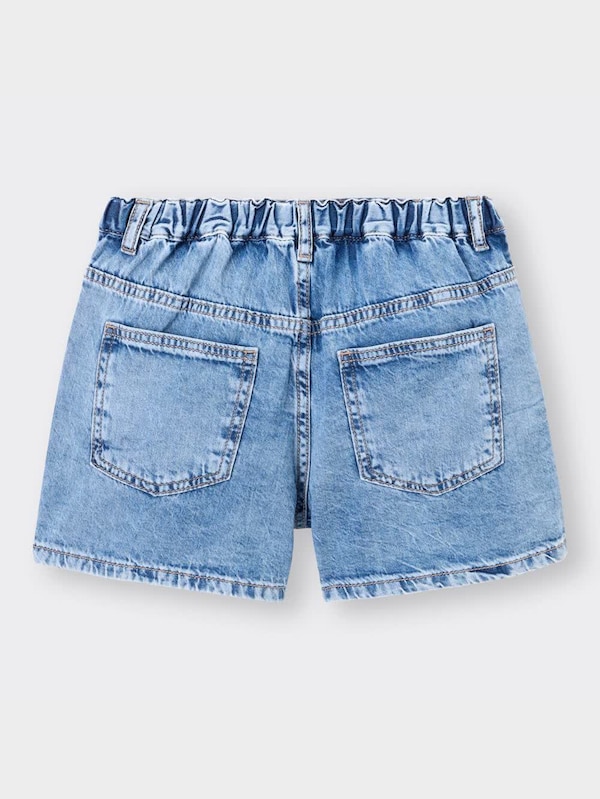 GIRLSライトデニムフロントボタンショートパンツ