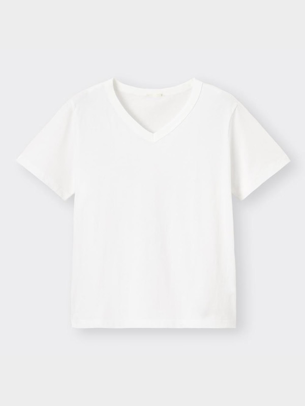 コットンVネックT(半袖)+E