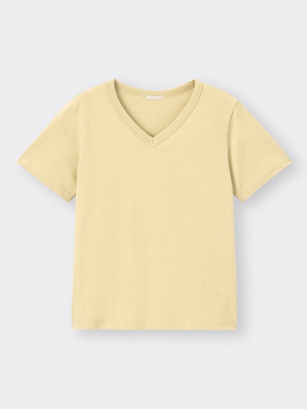 コットンVネックT(半袖)+E