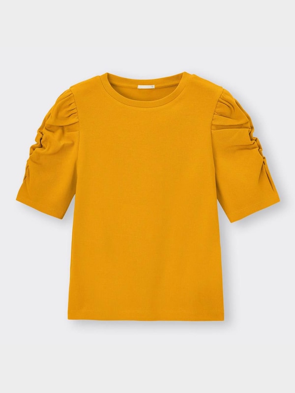 リブボリュームスリーブコンパクトT(半袖)