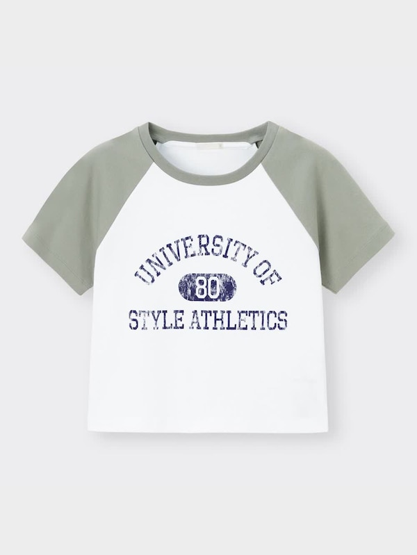 グラフィックラグランスリーブミニT(半袖)(ロゴ)