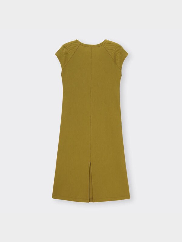 ワッフルフレンチスリーブワンピース