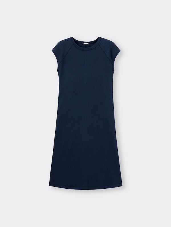 ワッフルフレンチスリーブワンピース