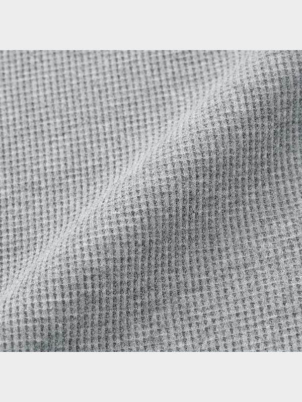 ワッフルフレンチスリーブワンピース