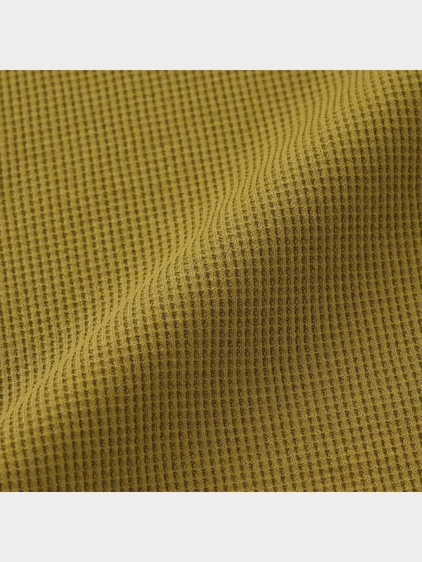 ワッフルフレンチスリーブワンピース