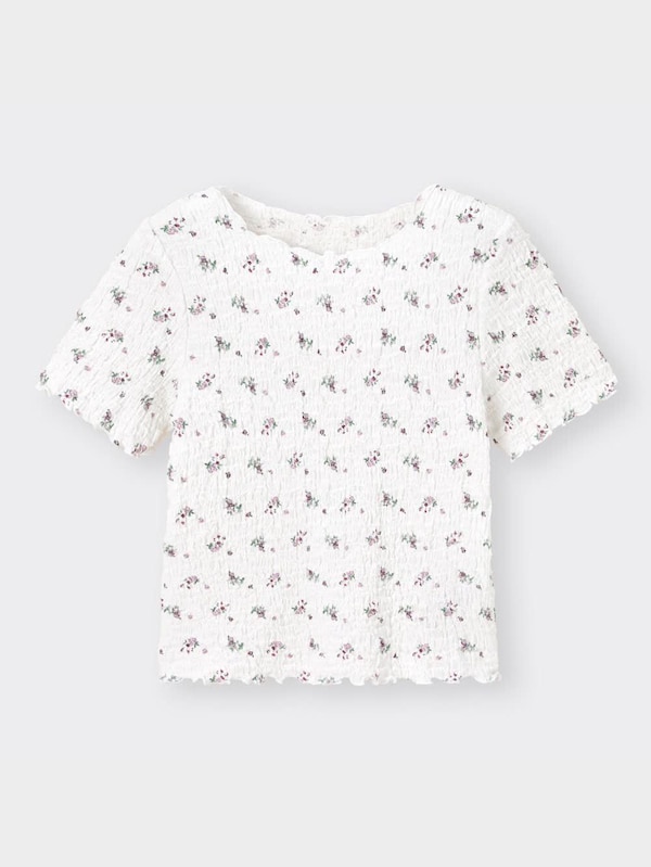 フラワープリントコンパクトT(半袖)