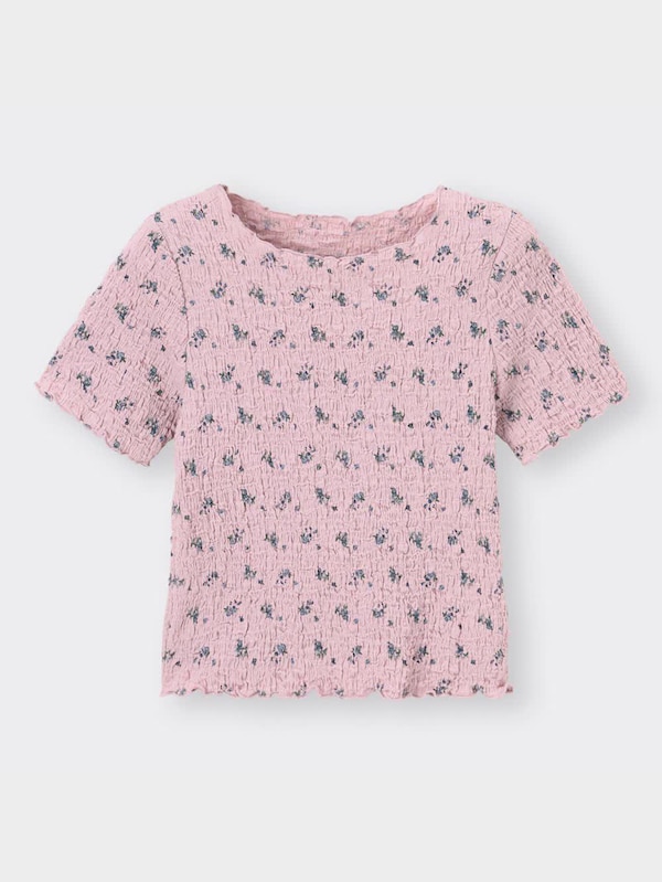 フラワープリントコンパクトT(半袖)