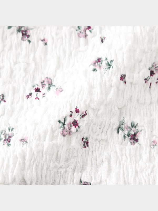 フラワープリントコンパクトT(半袖)