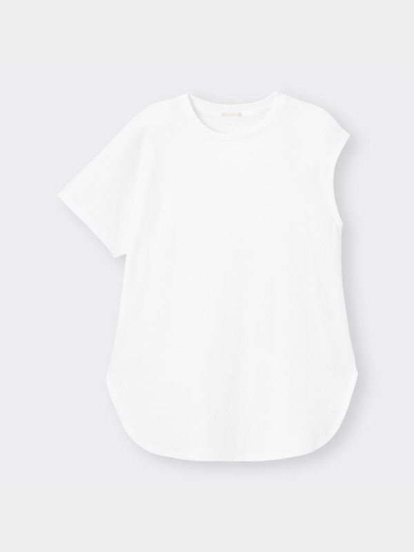 アシンメトリースリーブチュニックT(半袖)RS+X