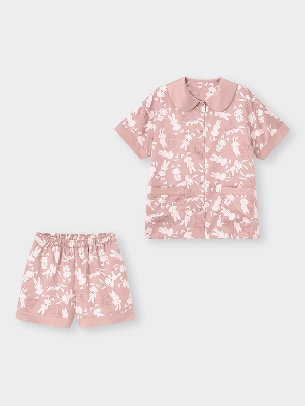 サテン�パジャマOSA半袖ショートパンツ+EC CRAYON SHINCHAN