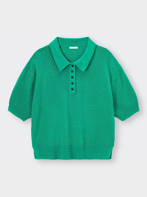 レーシーポロセーター(5分袖)RS+E