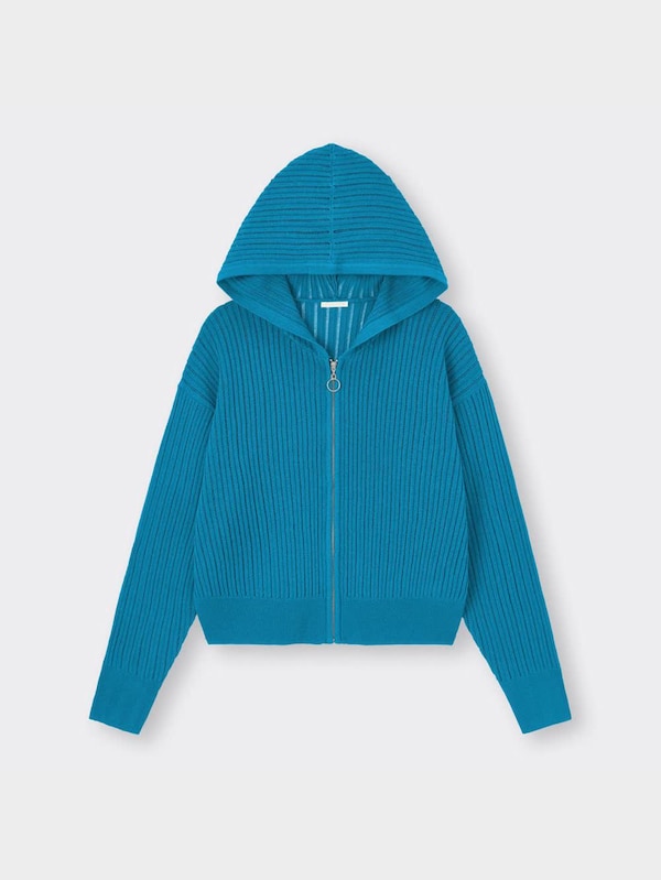 レーシーフーディニットカーディガン(長袖)RS+E