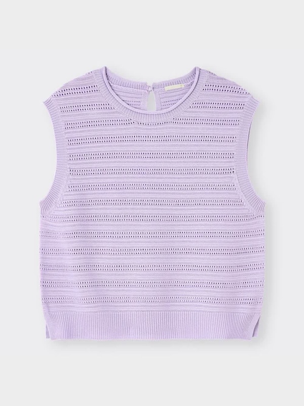 透かし編みセーター(半袖)RS+X