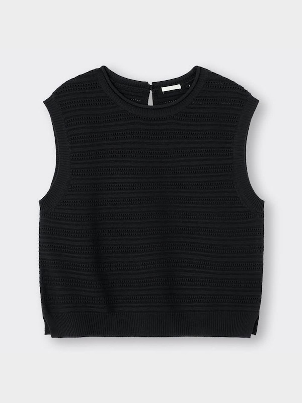 透かし編みセーター(半袖)RS+X