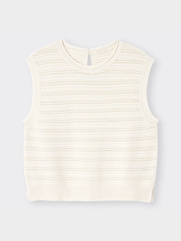 透かし編みセーター(半袖)RS+X