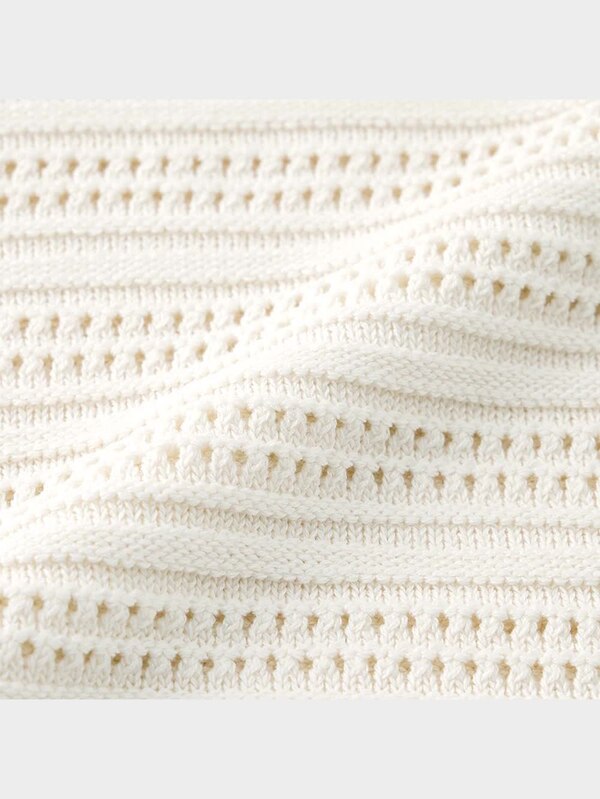 透かし  編みセーター(半袖)RS+X