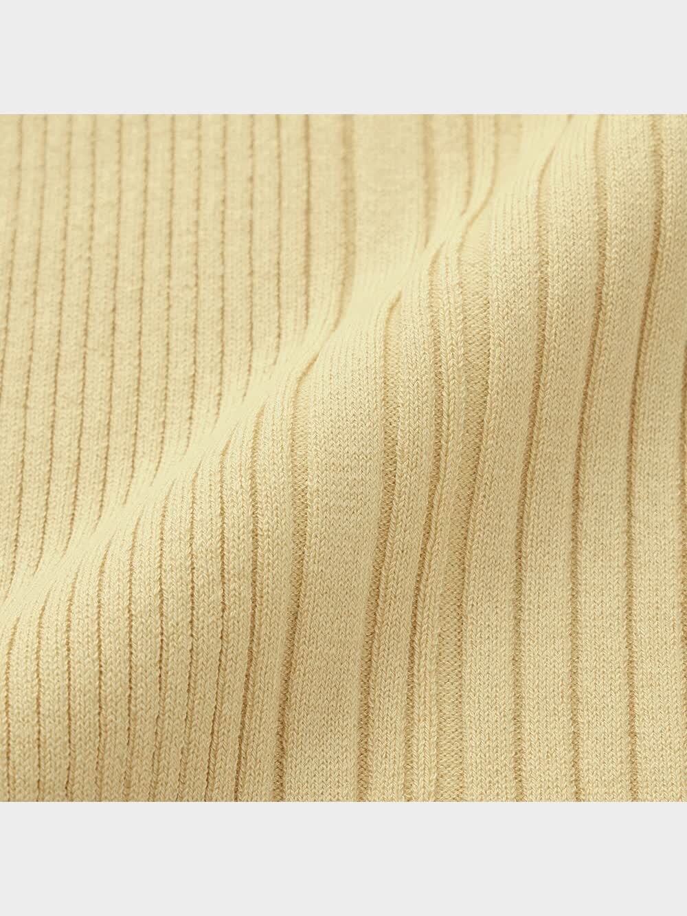 GU公式 | リブバックリボンセーター(半袖)Z