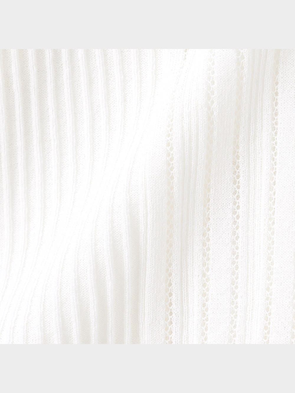 GU公式 | レーシーリブコンビネーションセーター(7分袖)Z