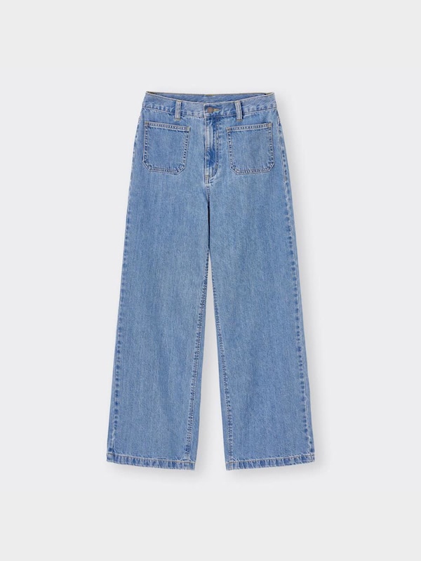 パッチポケットセミワイドジーンズRS+E