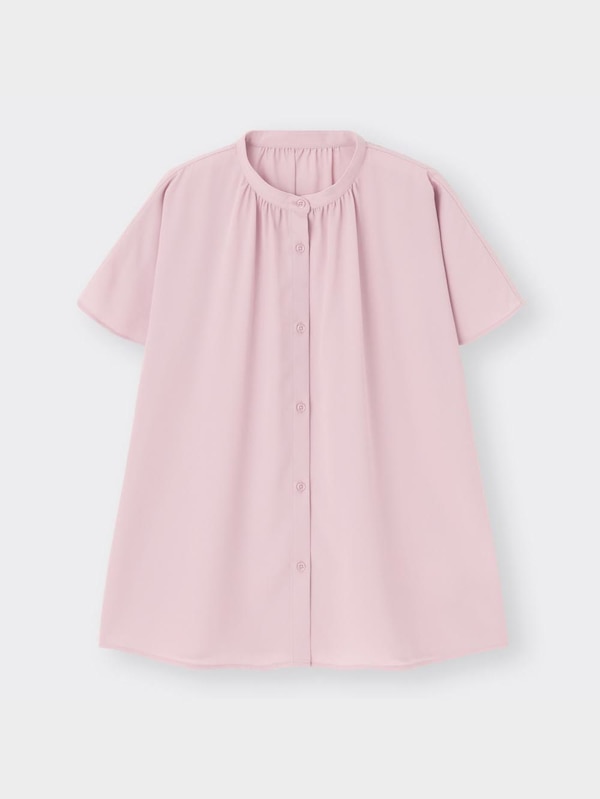 エアリーバンドカラーシャ��ツ(半袖)