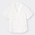 リネンブレンドオープンカラーシャツ(半袖)-OFF WHITE