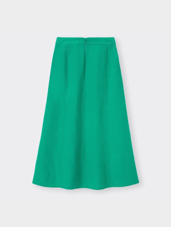 リネンブレンドフレアスカートRS+X