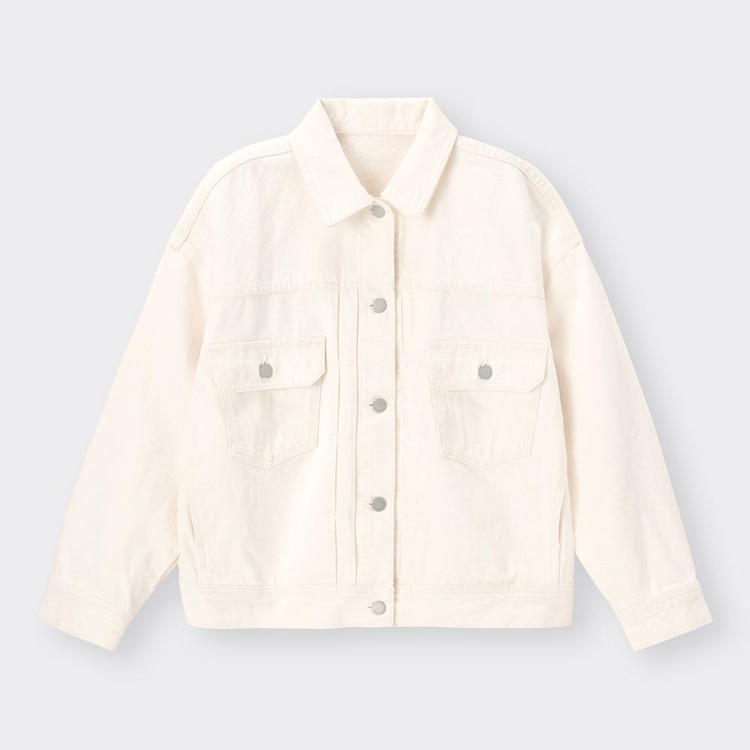 絶妙なデザイン GU デニムジャケット ホワイト XL Gジャン 白