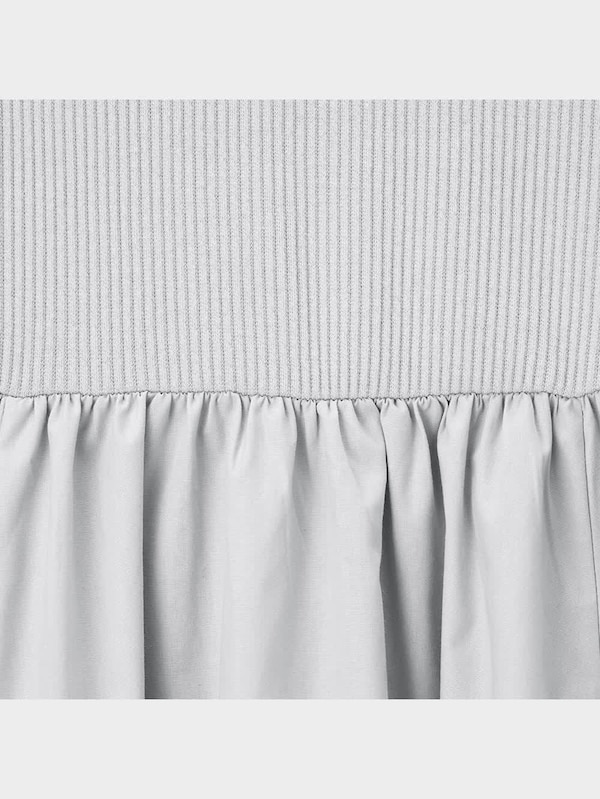 布帛コンビネーションフレアワンピース(半袖)Z+E