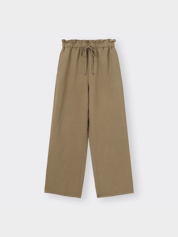 リネンブレンドイージーワイドパンツRS+E