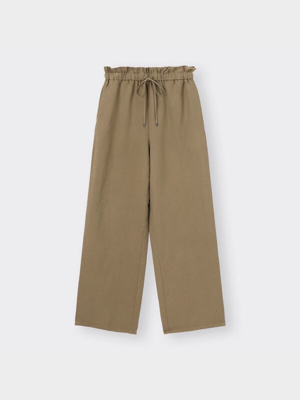 リネンブレンドイージーワイドパンツRS+E