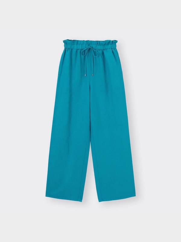 リネンブレンドイージーワイドパンツRS+E