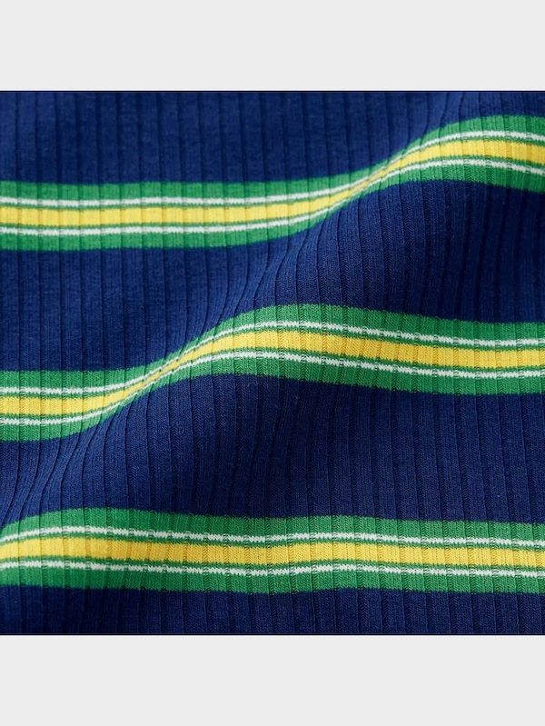 ドローストリングT(半袖)マルチボーダーYG+E