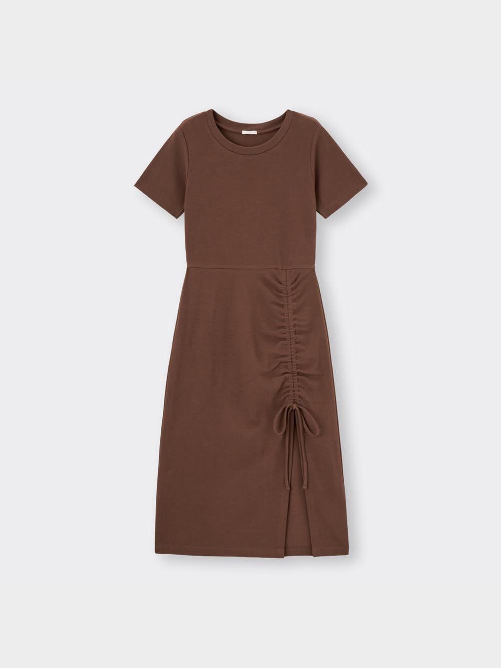 ぴーおか GU公式 | サイドスリットワンピース(半袖)YG+X