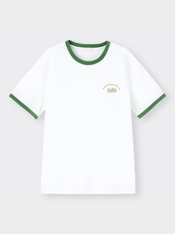 グラフィックオーバーサイズT(半袖)YG+E