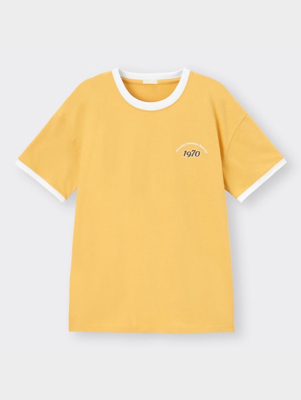 グラフィックオーバーサイズT(半袖)YG+E