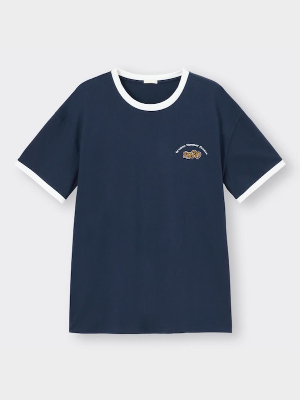 グラフィックオーバーサイズT(半袖)YG+E