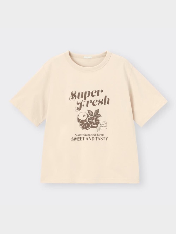 グラフィックT(半袖)(フルーツ)YG+E