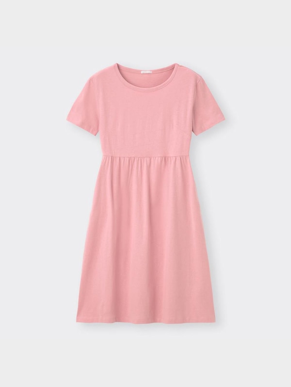 ウエストギャザーワンピース(半袖)OSB+EC