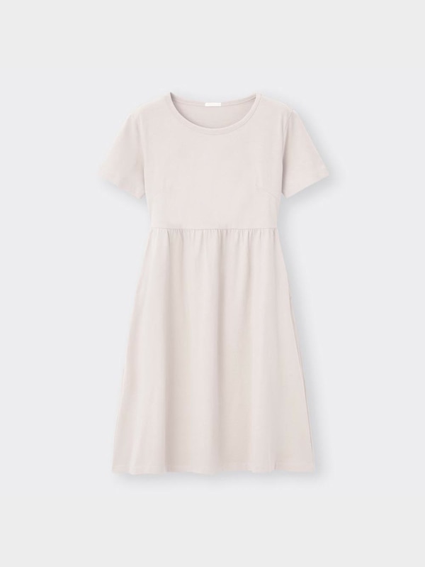 ウエストギャザーワンピース(半袖)OSB+EC