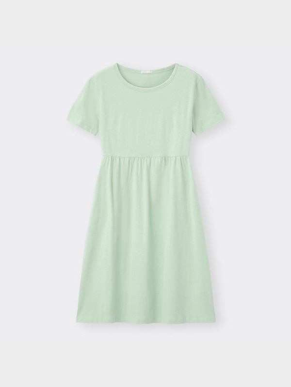 ウエストギャザーワンピース(半袖)OSB+EC