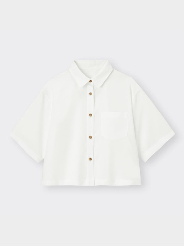 クロップドシャツ(5分袖)