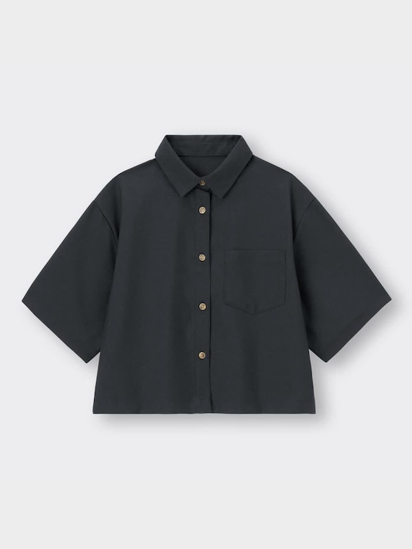 クロップドシャツ(5分袖)