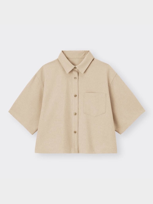 クロップドシャツ(5分袖)