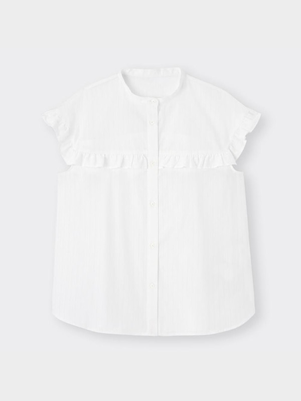 フリルブラウス(半袖)